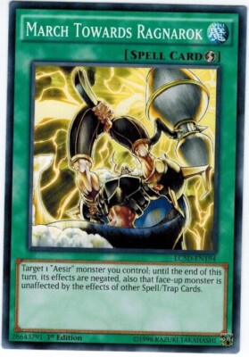3 x March Towards Ragnarok - LC5D-EN194 - Common - 1st Edition Near Mint, Englis-image