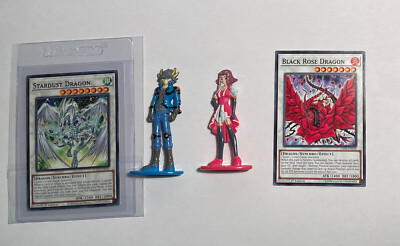 yugioh 5Ds rare Yusei Akiza Star Dust Dragon Yugioh collection -image