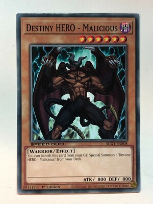 Yu-Gi-Oh! Speed Duel GX: Duel Academy Destiny HERO - Malicious SGX1-ENB08 NM/M-image