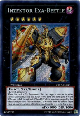 YuGiOh Yu-Gi-Oh 5D's Order of Chaos Secret Rare Inzektor Exa-Beetle ORCS-EN046-image