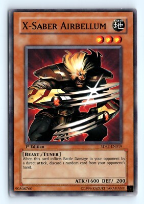 Yu-Gi-Uh X-Saber Airbellum #5DS2-EN019 5D's Starter Deck 2009 tcg LP-image