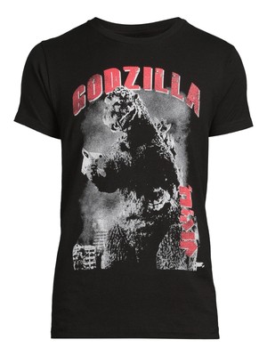 GODZILLA Men’s 3XL Graphic T-Shirt Short Sleeve Officially Licensed Black-image