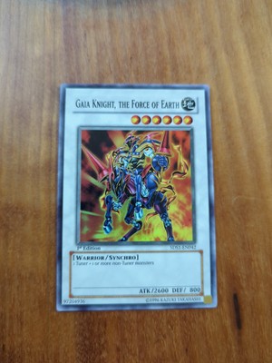 Yugioh Gaia Knight, The Force Of Earth 5DS1-EN042 Super Rare 1st Ed LP-image