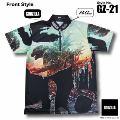 GZ-21 Godzilla-1.0 Logo Zip-up Shirt TOHO Godzilla Store Japan Limited Kaiju New-image