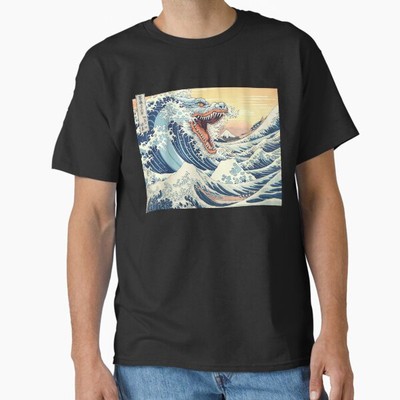 The Great Wave Of Godzilla Gojira Great Wave  T-Shirt Made in US/AUS Size S-2XL-image