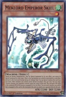 Yugioh Meklord Emperor Skiel LC5D-EN167 Super Rare Near Mint 1st Ed -image
