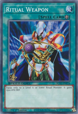 Ritual Weapon - SGX1-ENE14 - Common - 1st Edition NM YuGiOh!  Speed Duel GX: Due-image