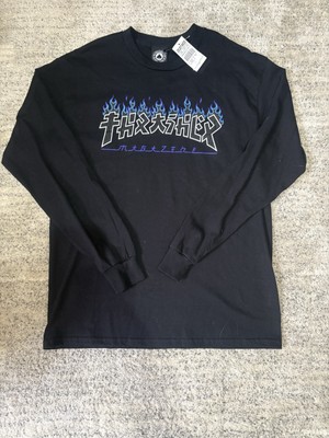 *NEW* Thrasher Magazine Godzilla Charred Long Sleeve Shirt!! SZM!-image