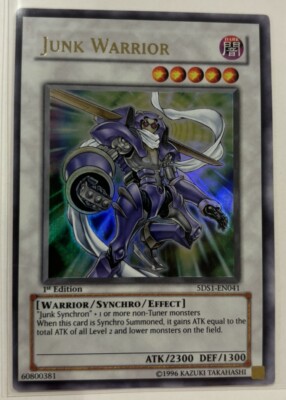 Yu-Gi-Oh! TCG Junk Warrior Yu-Gi-Oh! 5D's 5DS1-EN041 1st Edition Ultra Rare-image