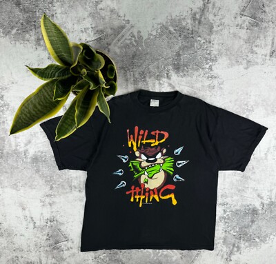Vintage 90S Looney Tunes Warner Bros 1989 Disney Wild Thing Cartoon T Shirt Tee-image