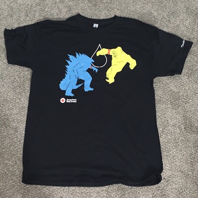 New Collectable Am Red Cross GODZILLA x KONG Movie The New Empire T-Shirt Large-image