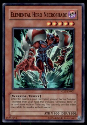 Yu-Gi-Oh! Elemental Hero Necroshade #GX1-EN001 Light Play-image