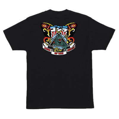 Santa Cruz Godzilla Natas Mothra Black T-Shirt-image