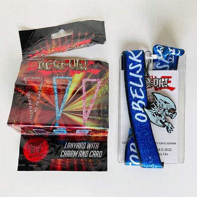 Yu-Gi-Oh! Obelisk the Tormentor Lanyard with Charm & Card Rare Anime 2020-image