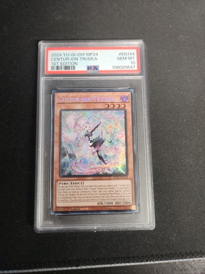 2024 PSA 10 YUGIOH MP24 25TH SECRET RARE CENTUR ION TRUDEA 💫-image