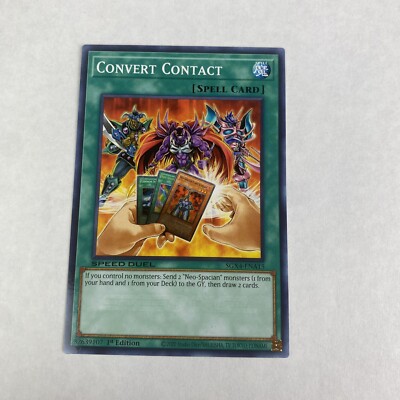Yugioh Convert Contact SGX4-ENA15 1st Edition Speed Duel Midterm Destruction-image