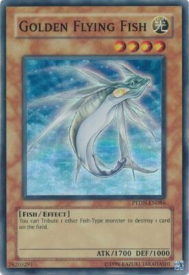 Golden Flying Fish - PTDN-EN086 - Super Rare - Unlimited Edition NM YuGiOh!  Boo-image