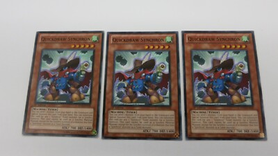 3x  QUICKDRAW SYNCHRON MONSTER 5DS3-EN018   1ST EDITION COMMON YUGIOH  NM-image