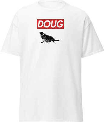 Godzilla Vs. Kong Graphic Doug Men's Casual White T-shirt, Sz S, M, L, XL, 2XL-image