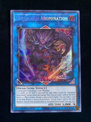 Yugioh! Unchained Abomination MP20-EN175 - 1st Edition Prismatic Secret NM-image