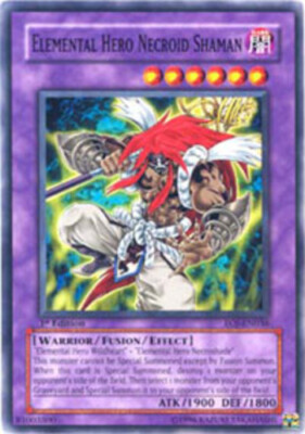 Elemental Hero Necroid Shaman - EOJ-EN036 - Common - 1st Edition NM YuGiOh!  Boo-image