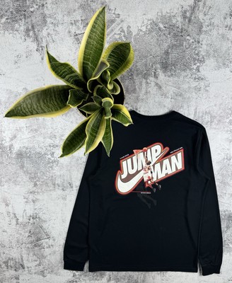 Vintage Nike Air Michael Jordan Jump Man Basketball Longsleeve T Shirt Tee-image