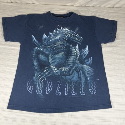 Rare Vintage 1998 Godzilla Movie Promo T Shirt 90s Film KIDS YOUTH M? I1-image