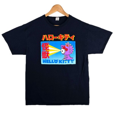 Sanrio Hello Kitty Monster Godzilla Dragon Indie Cute T Shirt Size Large -image