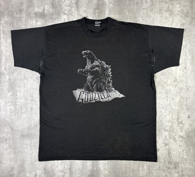 Vintage Godzilla Movie Promo Black 90s T Shirt Single Stitch size XL-image