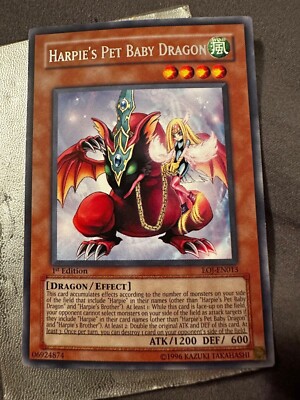 Harpie's Pet Baby Dragon - EOJ-EN013 - Ultimate Rare 1st Edition YuGiOh! #B74-image
