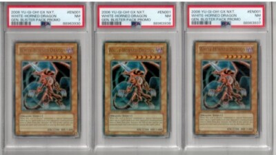 2006 YU-GI-OH GX NEXT GENERATION  PROMO WHITE-HORNED DRAGON Holo Card PSA 7-image