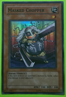 YuGioh Masked Chopper LP (Unl Ed.) GX03-EN003 Super Rare Card y2-image