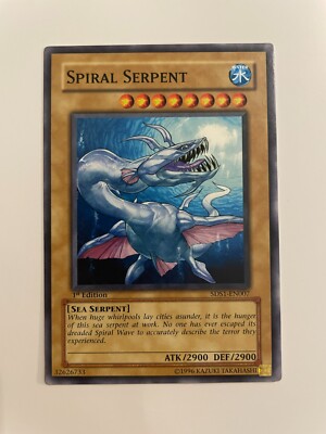 Yu-Gi-Oh! TCG Spiral Serpent Yu-Gi-Oh! 5D's 5DS1-EN007 1st Edition Common-image