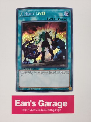 YuGiOh A Hero Lives 1st Edition SGX2-ENA16 Speed Duel GX MTP Secret Rare Holo MN-image