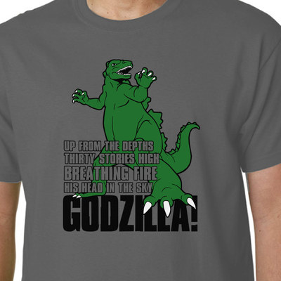 Godzilla TV Cartoon T-Shirt Hanna-Barbera Godzookie Kids Funny Geek 80'S-image