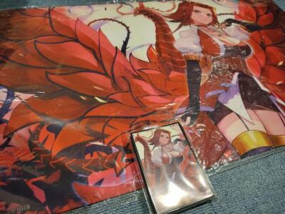 Yu-Gi-Oh! 5D's Aki Izayoi 　Akiza Izinski　Sleeve Pre-made Playmat Unused Unopened-image