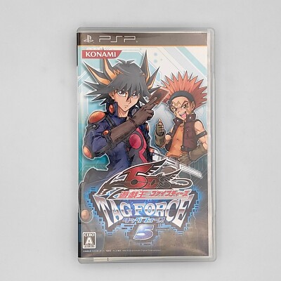 Yu Gi Oh 5D's Tag Force 5 w/ Cards 2010 Sony PlayStation Portable PSP Konami-image