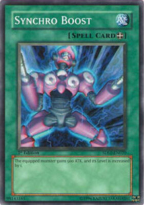 3 x Synchro Boost - 5DS1-EN020 - Common - 1st Edition Near Mint, English-image