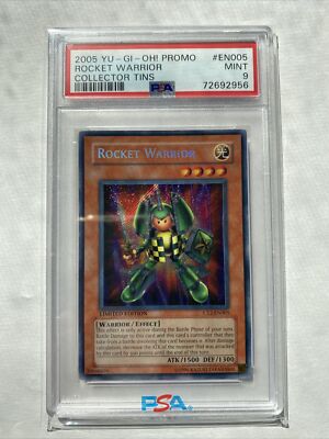 YUGIOH PSA 9 2005 Rocket Warrior CT2-EN005 Secret Rare-image