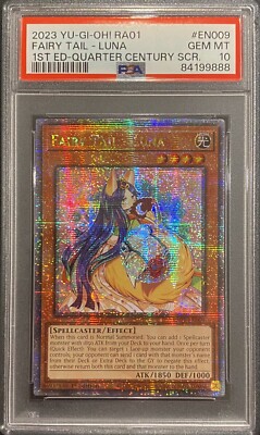 2023 PSA 10 YUGIOH 25TH ANNIVERSARY STARLIGHT QUARTER CENTURY FAIRY TAIL LUNA-image