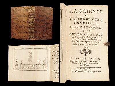 1750 Confectionary Cookbook MENON French Cuisine Cooking Dessert Candy Recipes-image