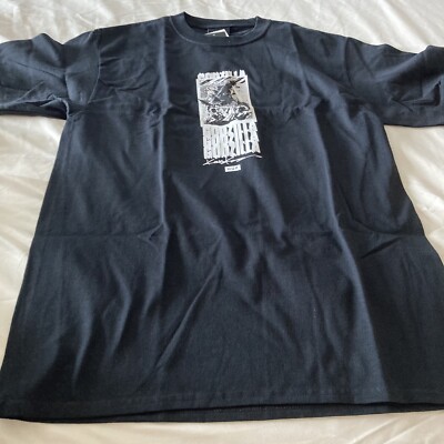 HUF Godzilla terror black T-shirt men’s short sleeve small $34-image
