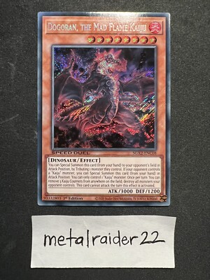 Yugioh Dogoran, the Mad Flame Kaiju Speed Duel SGX2-ENC08 Near Mint 1st Edition-image