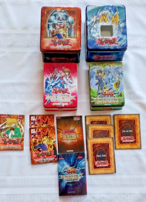 Yu-Gi-Oh! 2007 Rainbow Dragon,Yusei 5 D's, Jaden Yuki Collectors Tins ONLY Lot 4-image