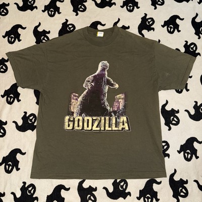Vintage Godzilla Shirt 2005 Men’s XL Army Green-image