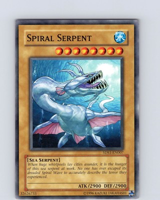 Yu-Gi-Oh TCG Spiral Serpent 5DS1-EN007 Unlimited Common Card LP-NM-image