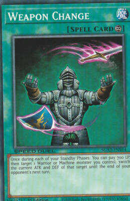 YUGIOH CARD WEAPON CHANGE SGX2-ENB14 1ST EDITION COMMUN-image