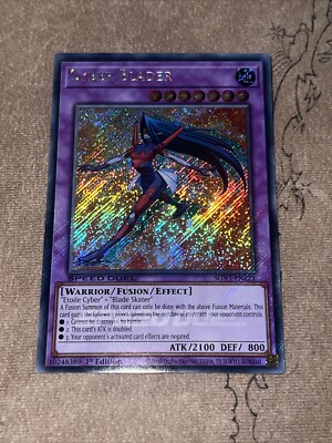 Secret Rare Cyber Blader SGX1 Speed Duel English NM Anime Yu-Gi-Oh! GX-image