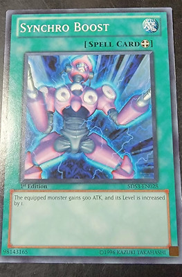 A938 YUGIOH SPELL CARD SYNCHRO BOOST 5DS3-EN028-image