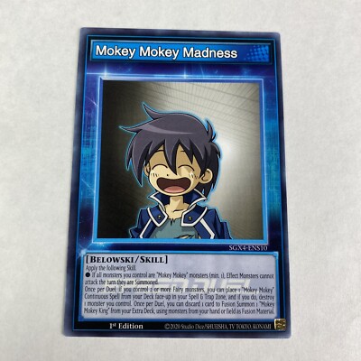 Yugioh Mokey Mokey Madness SGX4-ENS10 Speed Duel Midterm Destruction 1st Edition-image